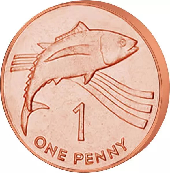 Pièces de monnaie de 1 à 50 pence de Sainte-Hélène en circulation, 1997-2006