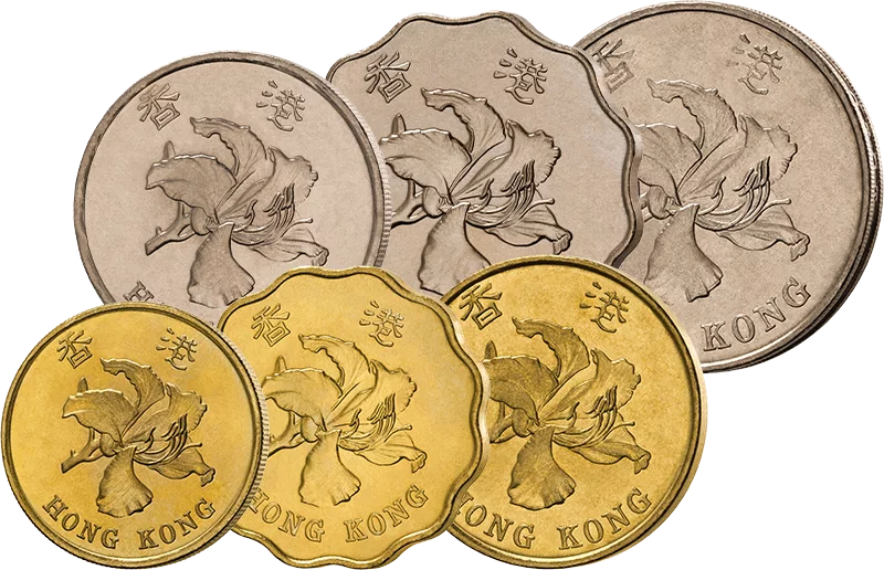 Série de pièces de monnaie de Hong Kong de 10 cents à 5 dollars (1993-2013)