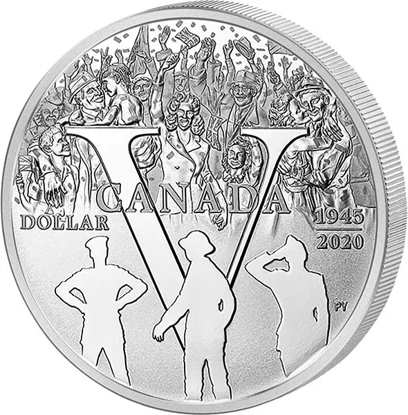 Pièce de 1 dollar canadien pour le 75e anniversaire de la victoire en Europe (2020)