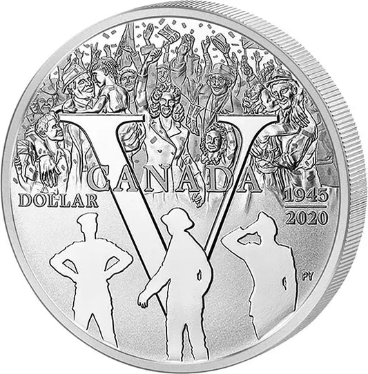 Pièce de 1 dollar canadien pour le 75e anniversaire de la victoire en Europe (2020)